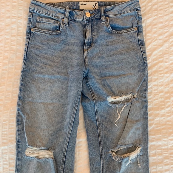 Garage Girlfriend Light Wash Denim Jean - Picture 1 of 2